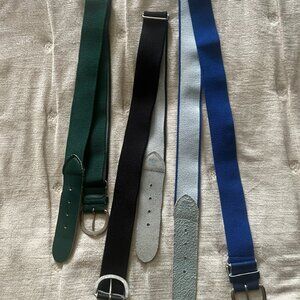 Set of 3 Boys Baseball Belts